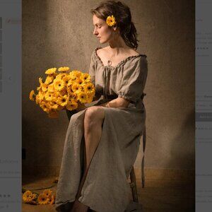 KnockKnockLinen  Linen Dress FLORA